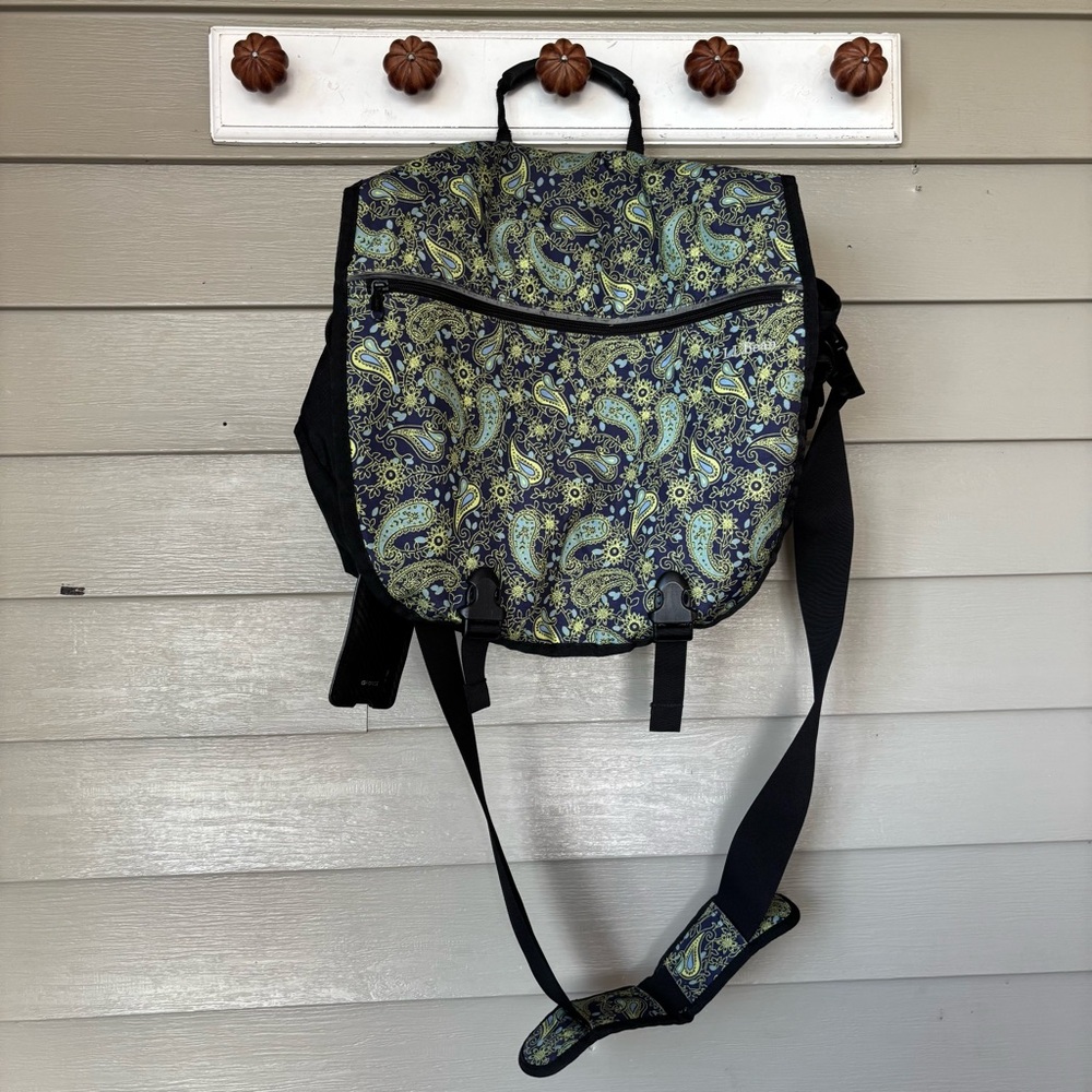 L.L. Bean Paisley Messenger Travel Bag